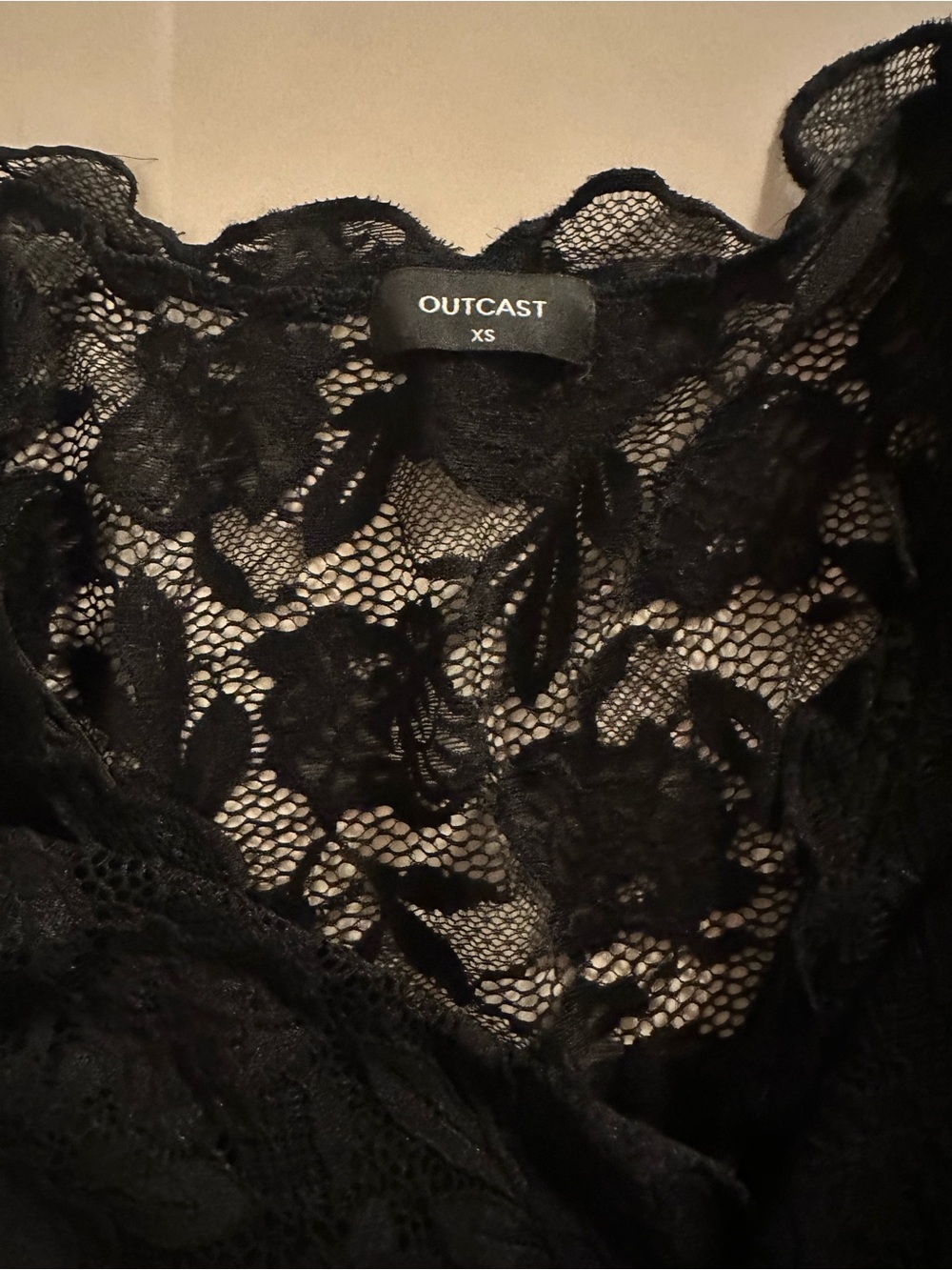 Outcast Clothing Black Maxi Lace Dress - Picture 4 of 6